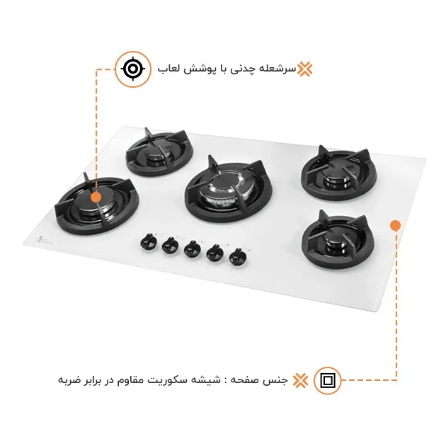 اجاق گازصفحه ای اخوان کد GI-142